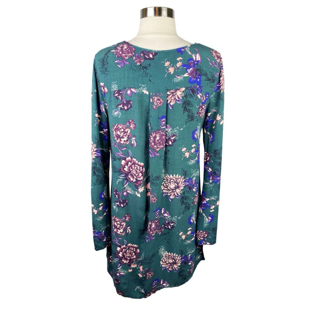Free People Green Floral Criss Cross Swing Dress/Tunic - Picture 4 of 5